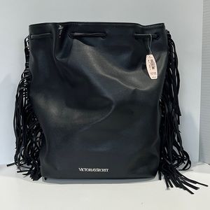 Faux Leather Victoria Secret Bag - NWT - small stain shown on pictures